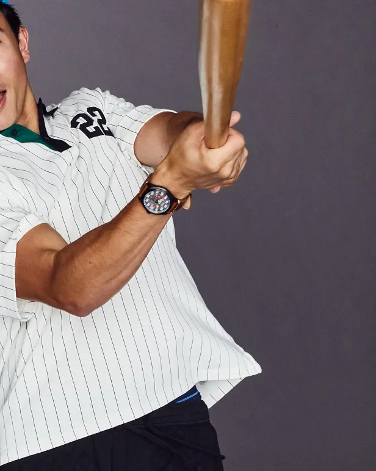 Batter's up Mickey Brown Dial Leather Strap BV1089-05W | CITIZEN Batter's up Mickey Brown Dial Leather Strap BV1089-05W | CITIZEN